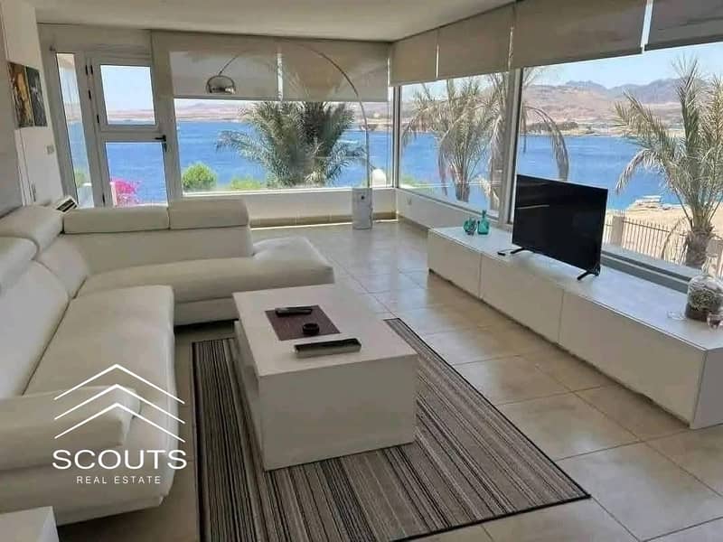 استلام فوري متشطب sea view شاليه للبيع في البحر الاحمر باعلي عائد ايجاري بالدولار بجوار مطار الغردقه Hurghada Airport و El Gouna الجونة  Red Sea 0