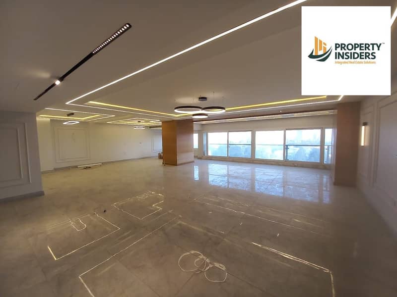 شقة موقع مميز للبيع 310م علي النيل مباشر 0