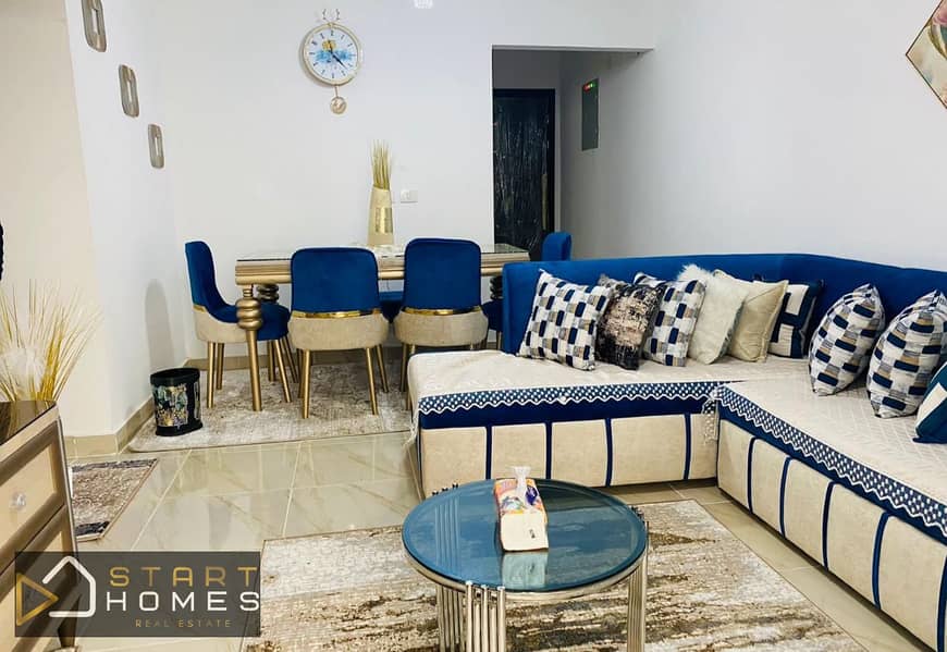 متاح شقه للإيجار مفروش في مدينتي B12 بحاله أول سكن مساحه 78 متر فيو بارك مفتوح 0