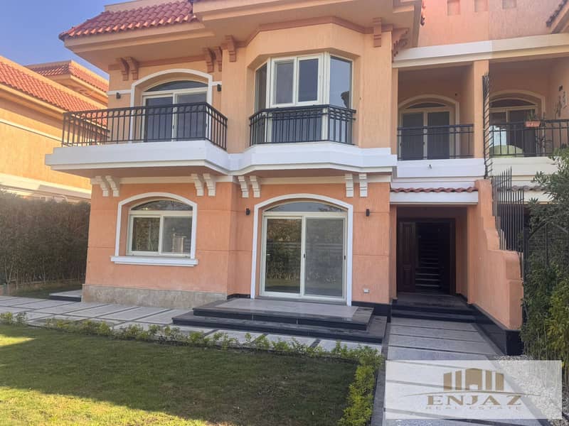 فيلا للايجار  في مدينتي نموذج i  كلاسيك  تشطبيات الترا سوبر لوكس بالمطبخ والتكييفات الكودروا تطل على اكبر وايد جاردن 0