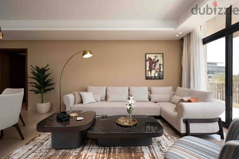 Luxury 2BR serviced apartment garden view cairo festval city 0