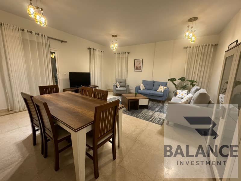 للايجار شقة مفروشة بالكامل فرش فندقى 191 م فى كمبوند ميفيدا القاهرة الجديدة 0