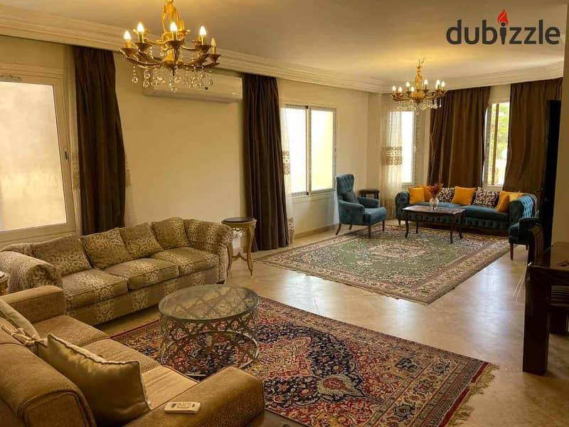 للايجار شقة مفروشة كمبوند الياسمين ٢٠٠م موقع مميز 0