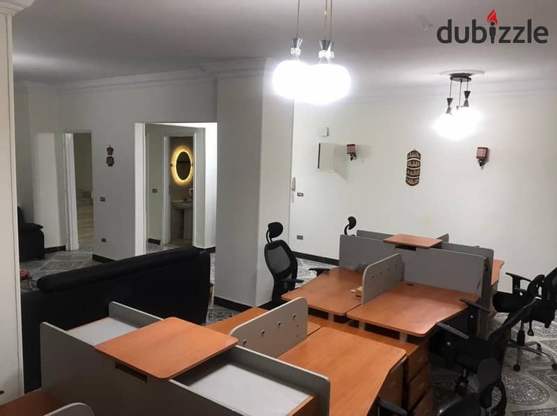 مكتب مفروش ومكيف بالكامل من عباس العقاد مدينة نصر 0