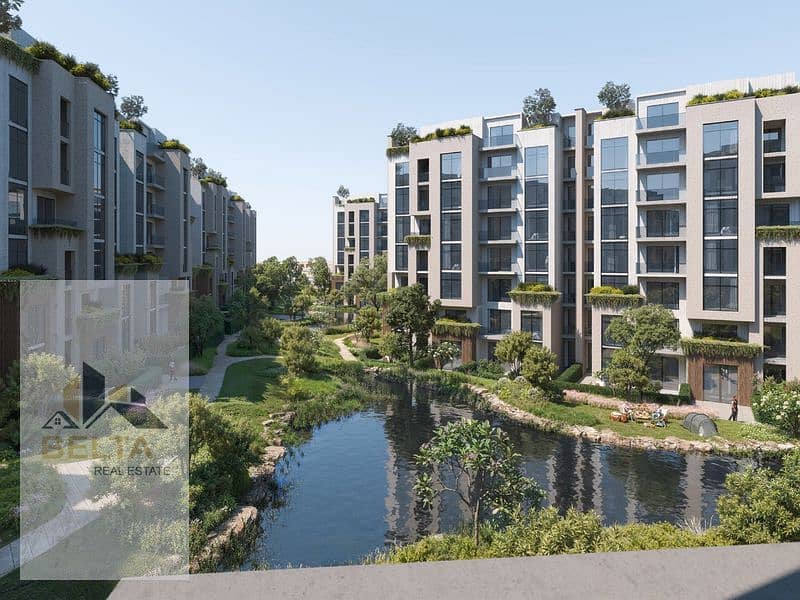 شقة فيو لاندسكيب للبيع فى ايفوار بجانب الربوة فى قلب الشيخ زايد 0