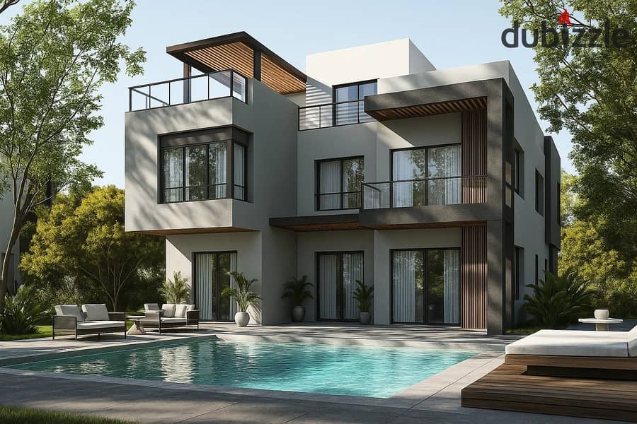 فيلا للبيع في كمبوند بي اكس من بالم هيلز افضل لوكيشن بفيو الاهرامات المميز علي اعلي تبة في التوسعات بجانب سوان ليك ونيوجيزة الشيخ زايد Zayed 0