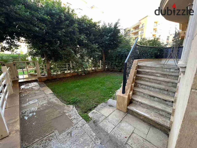 لقطه للايجار بالرحاب 123م ارضي بحديقه خاصه 48م خطوات لمول افينيو 0