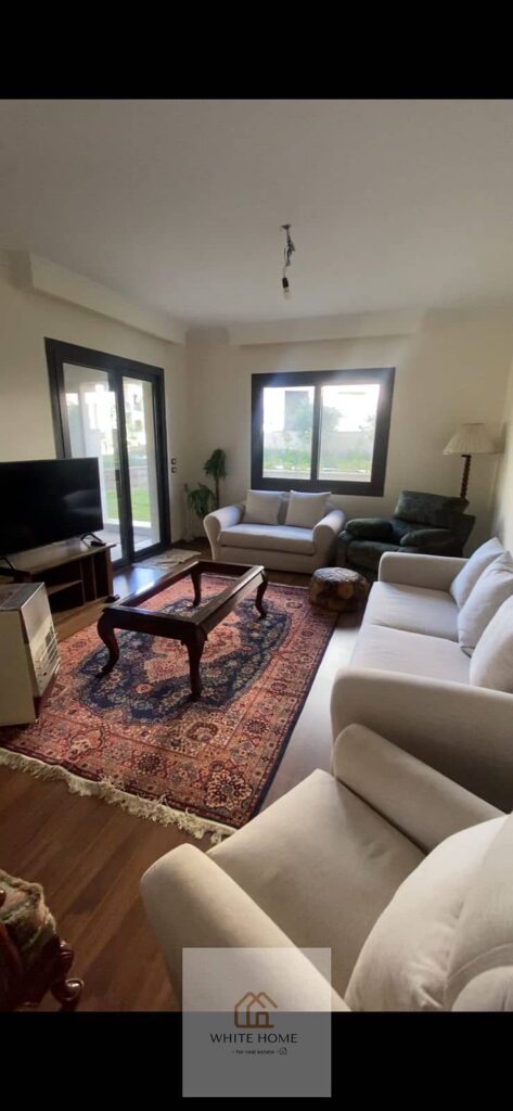 شقه ارضي بجاردن  مفروش بالكامل بكمبوند ديستريكت 5 للايجار 0