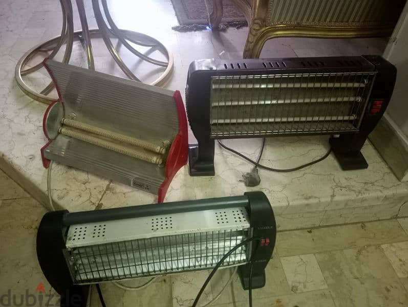 3 دفايات كهرباء كل دفاية ماركة دفايه منهم اوليمبيك 0