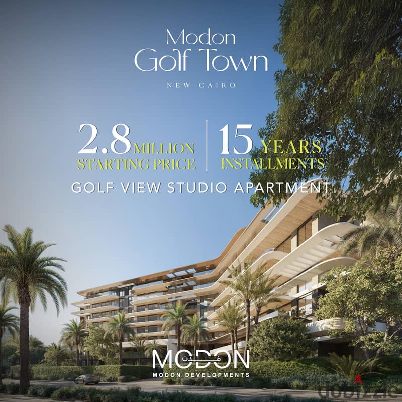 استثمارك في جولف تاون في التجمع بقسط علي 15 سنة بفيو 15 فدان جولف امتلك شقة بمقدم 380الف فقط. 0