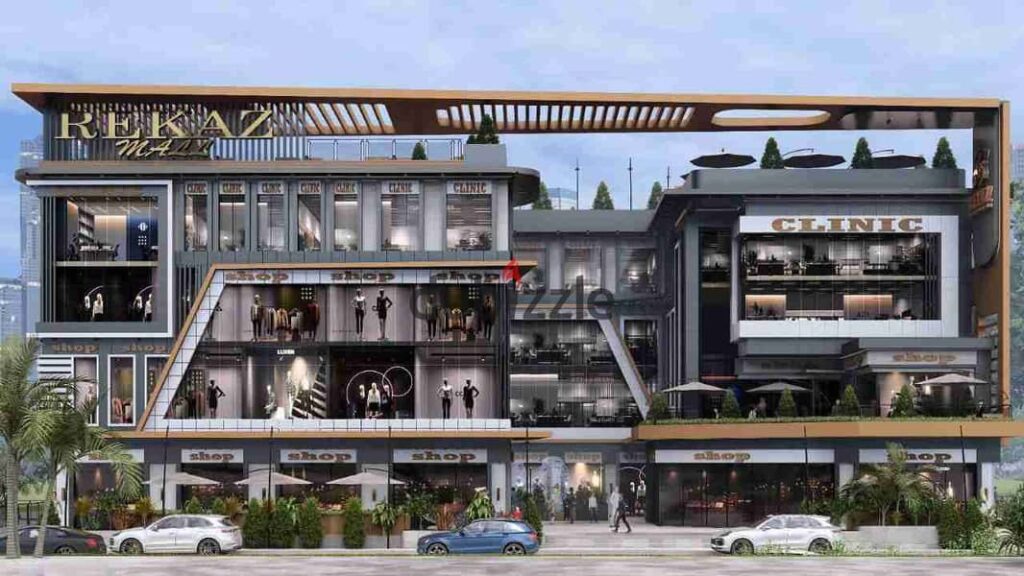 محل تجاري للبيع دور ارضى داخل مول ركاز مدينة الشروق 0