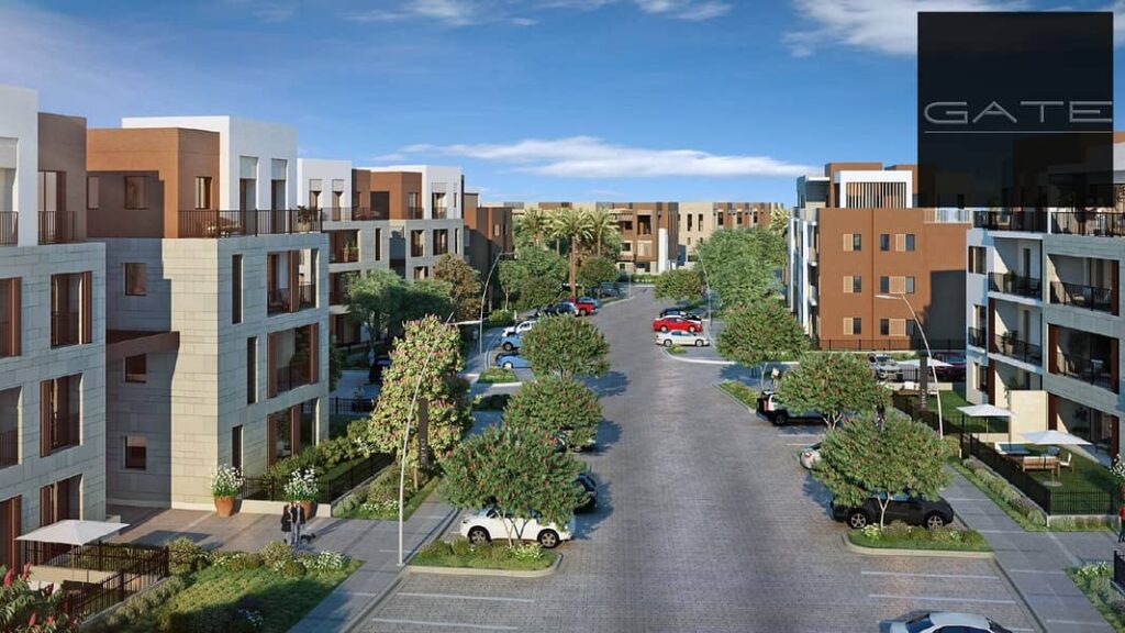 شقة للبيع في كمبوند ديستريكت فايف مراكز التجمع الخامس موقع مميز استلام فوري 0