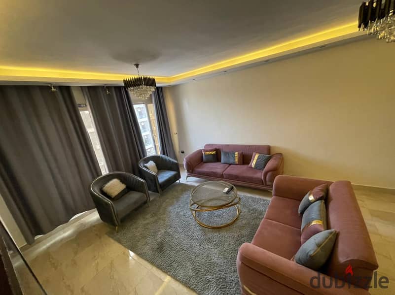 شقه للايجار المفروش سوبر لوكس في كمبوند جنه زايد 1 -الشيخ زايد 0