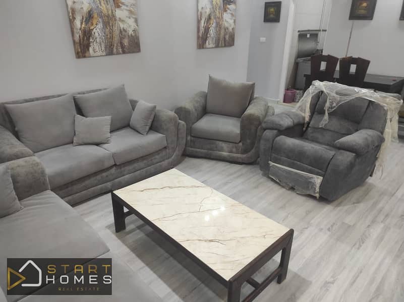 شقة مفروشة للإيجار في الرحاب – فيو بارك مميز بالقرب من السوق القديم والمركز الطبي بمساحه  90 متر 0