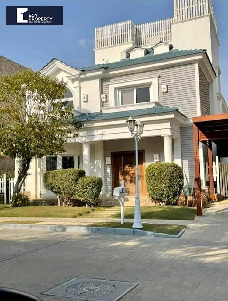 باطلالة خيالية فيلا بسعر مميز  للبيع في ماونتن فيو هايد بارك - القاهرة الجديدة 0