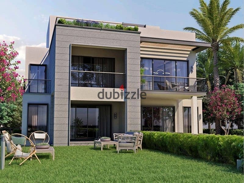 تاون هاوس للبيع في اميز موقع داخل كمبوند جاردن ليكس هايد بارك  في قلب اكتوبر (Garden Lakes)hayed park 0