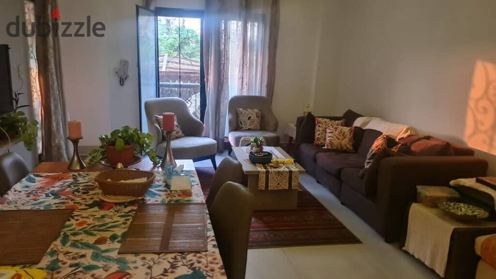 شقه للايجار المفروش في الرحاب2 ارضي99م +بجاردن 70م 0