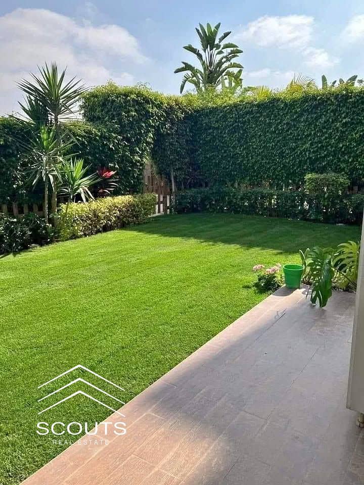 شقة لقطة 3 غرف  للبيع  ارضي بجاردن  للبيع في كمبوند راقي قلب التجمع الخامس نص تشطيب استلام فوري بخصم كاش 20% 0