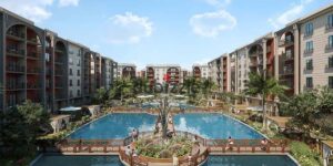 شقة مودرن غرفتين وحمام على طريق الواحات في أكتوبر امام جامعة نوال بمقدم 10% على 10 سنين 4,106,000 ج.م