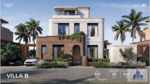 ستاندالون فيلا للبيع 333 متر بموقع مميز في Crescent Walk compound Marakez Company 53,854,000 ج.م