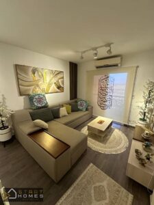 شقه مفروش للإيجار في مدينتي B12 بفيو وايد جاردن مساحه 74 متر تشطيب سوبر لوكس 28,000 ج.م