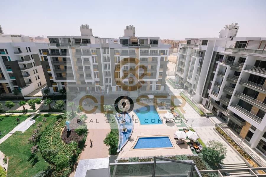 شقة غرفتين بجاردن للبيع في قلب التجمع الخامس ع طريق التسعين ببالتقسيط حتي 10 سنوات 0