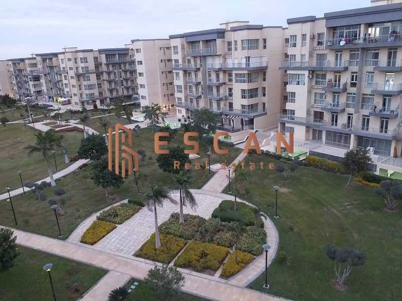 شقة مفروشة للايجار فى مدينتى B8 فيو جاردن وسيط من المالك مباشرة 0