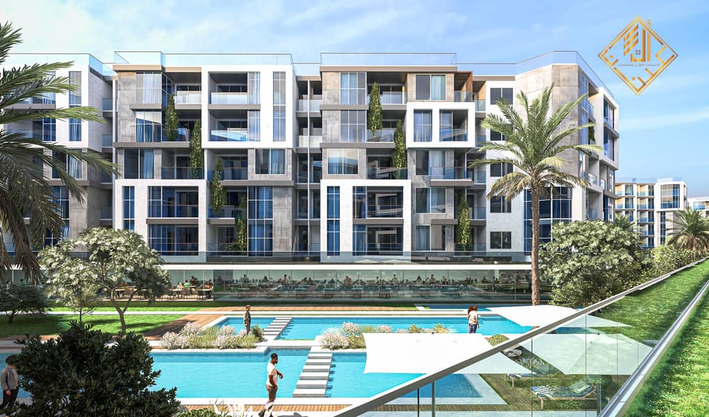 شقه للبيع بقسط شهري 23 الف جنيه علي طريق الواحات 0