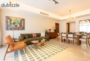 شقة فاخرة مفروشة بالكامل للايجار في كايرو فيستفال – القاهرة الجديدة – موقع متميز – سعر مميز 120,000 ج.م