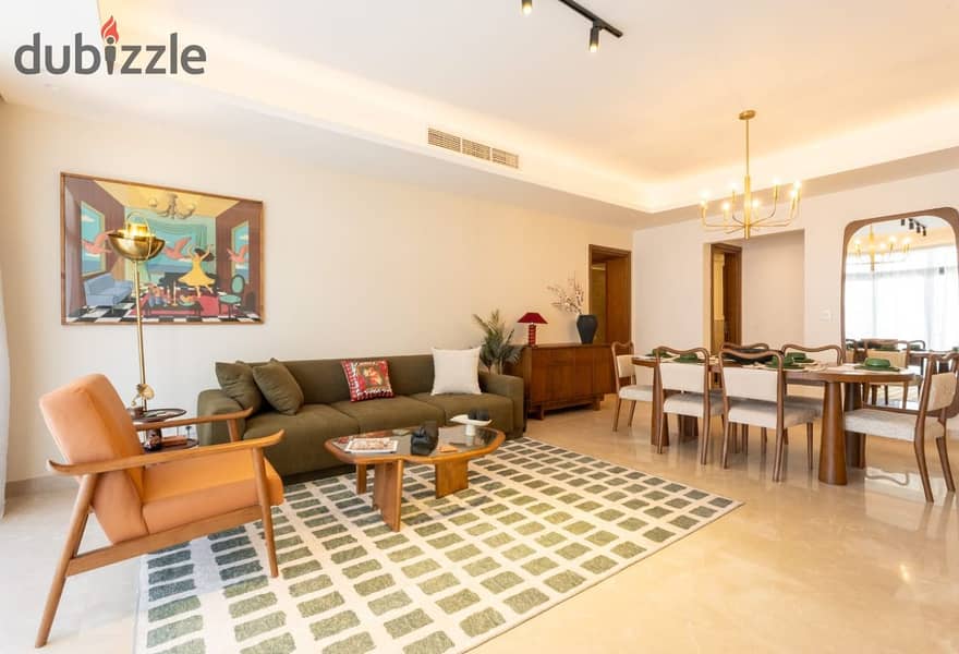 شقة فاخرة مفروشة بالكامل للايجار في كايرو فيستفال - القاهرة الجديدة - موقع متميز - سعر مميز 0