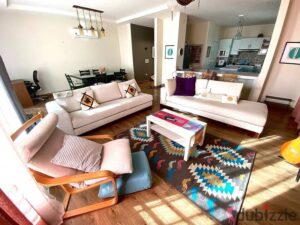 شقة 175م بفرش مميز للإيجار في فيلدج جاردنز قطامية 48,000 ج.م