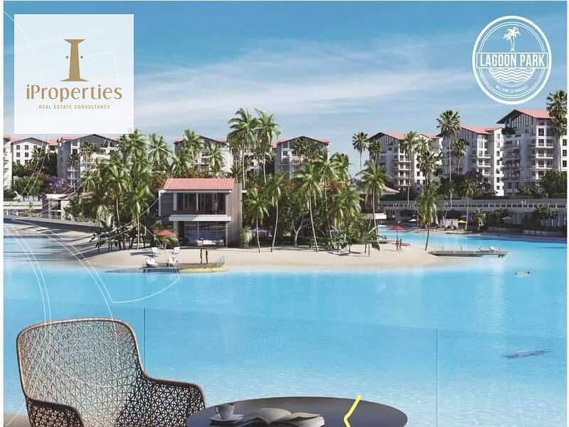 ا فيلا دايركت علي اللاجون للبيع في ماونتن فيو، مدينة القاهرة الجديدة، بنظام التقسيط 0