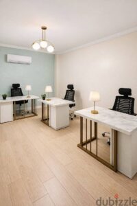 من مالك مباشر مقر مكتب اداريLuxury لايجار|تصميم ايطالى ورخام Calacatta 45,000 ج.م