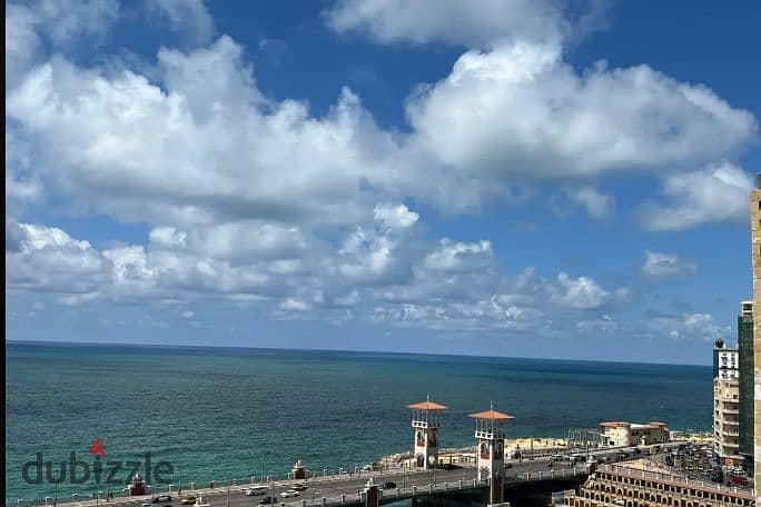 شقة مفروشة بستانلي  180 م مكيفة فيو كوبرى ستـانلى و للبحر 0