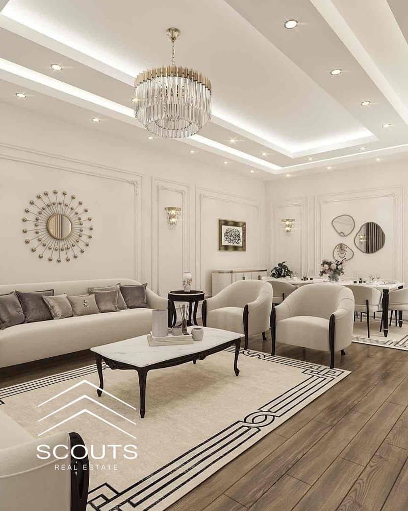 استلام فوري بالتقسيط شقة برايم لوكيشن باطلاله مفتوحه علي اللاند سكيب في كمبوند فيلدز المستقبل سيتي 0