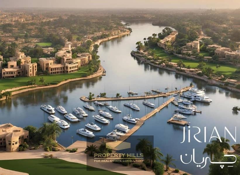 تاون هاوس متشطب بالكامل على النيل بجريان عيش الفخامة والإطلالة الراقية على النيل jirian 0