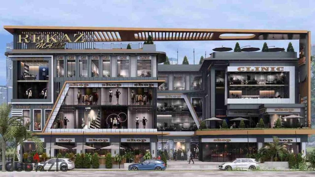 محل تجاري للبيع دور اول داخل مول ركاز مدينة الشروق 0