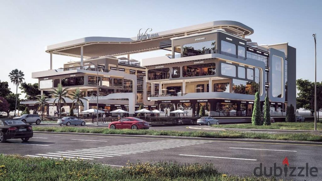 محل للبيع 70 متر في مول جويا علي طريق الواحات مباشره امام جامعه MSA مباشره بمقدم 10% و اقساط حتي 7 سنين 0