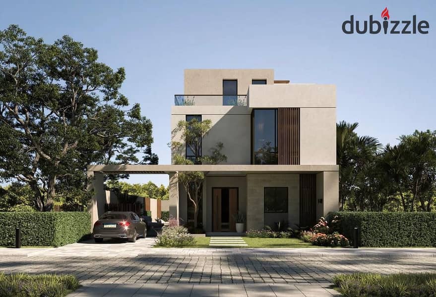 طرح جديد | فيلا مستقلة تطل علي حمامات سباحة ومساحات خضراء 0