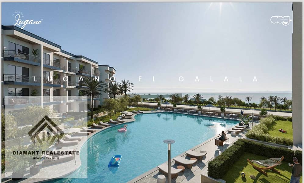 شاليه للبيع باقل سعر في السخنه متشطب علي اعلي مصطبة Seaview بمقدم 5% فقط بجوار مارينا الجلاله مباشره 0