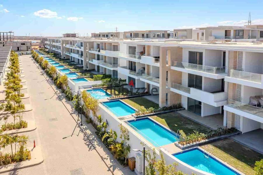 شاليه اربع غرف في العين السخنه للبيع بالتقسيط علي 8 سنوات 0