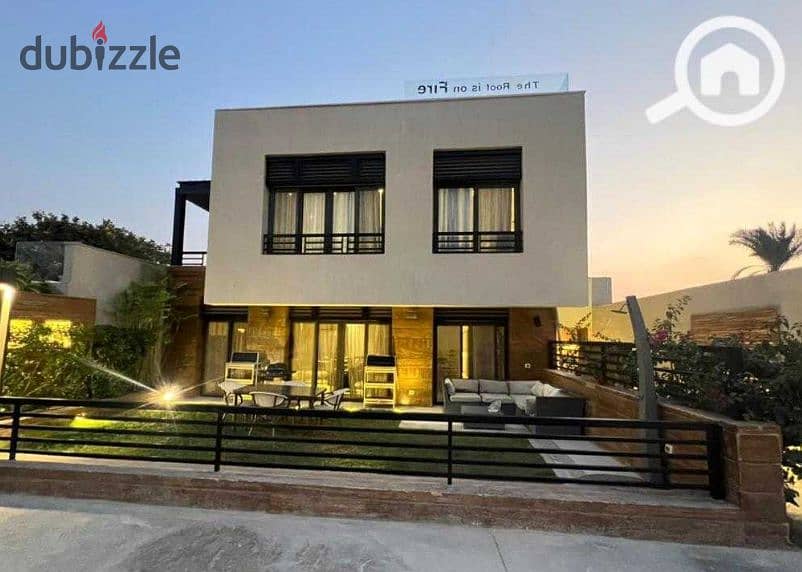 للبيع دوبلكس استلام فورى متشطب بحديقه خاصه فى تريو جاردنز التجمع سور ف سور بالم هيلز 0