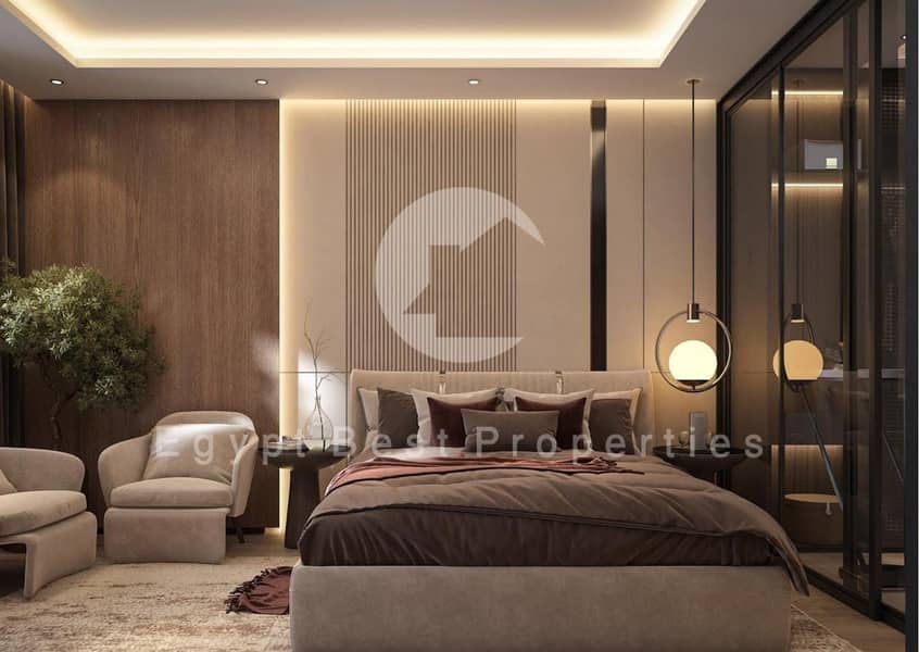 فيلا متشطبة للبيع بالفرش وحمام سباحة في هايد بارك التجمع الخامس كورنر تاون هاوس فيلا للبيع استلام فوري في القاهرة الجديدة Hyde Park New Cairo villa 0