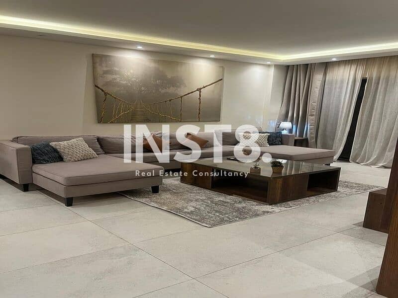 للايجار| شقة بجاردن خاصة بفرش مودرن وبانوراما فيو 0