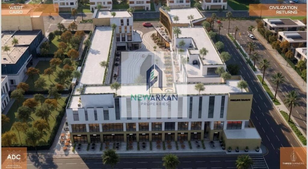 مكتب 27م علي طريق الواحات استلام سنتين ونصر امام كمبوند حورس بمقدم 170الف 0