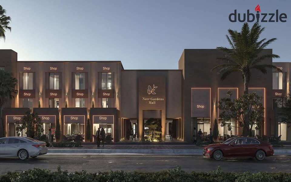 فرصة مميزة في قلب حدائق أكتوبر محل لقطة للبيع بالتقسيط على 5 سنين في أميز لوكيشن 0