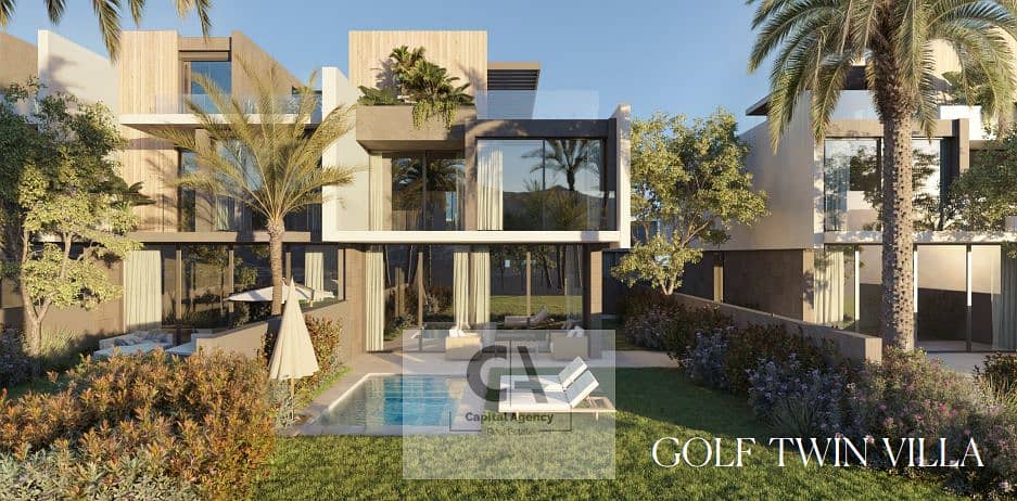 شقه للبيع في التجمع السادس بقسط علي 15 سنه بالقرب من الجامعه الامريكيه في كمبوند جولف تاون مع شركه مدن علي بعد دقائق من مشروع هايد بارك | Modon 0