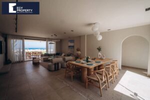 شاليه للبيع 180م تشطيب كامل مباشر علي اللاجون في بيت البحر الساحل الشمالي سيدي حنيش 15,500,000 ج.م