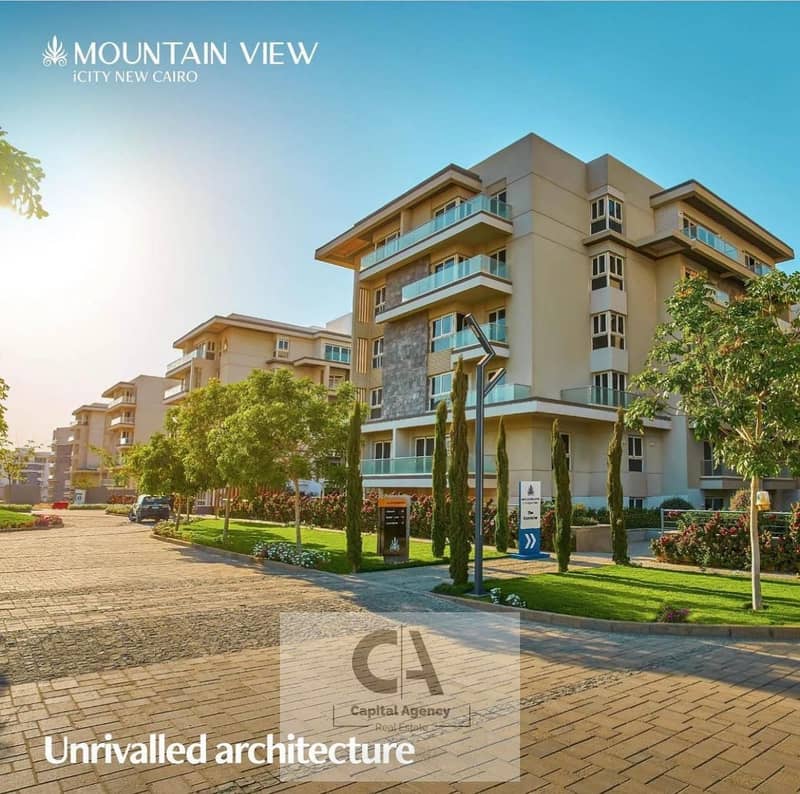 شقه للبيع في التجمع الخامس استلام فوري في كمبوند ماونتن فيو اي سيتي بسعر الكاش او ادفع مقدم 5% وقسط  * Mountain View I City New Cairo * 0