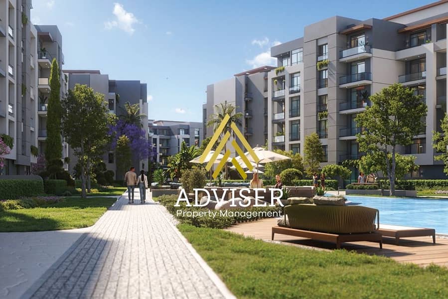 شقة متشطبة بالكامل للبيع بأقل سعر في كمبوند هوم ريزيدنس التجمع السادس – قسط لقطة 0